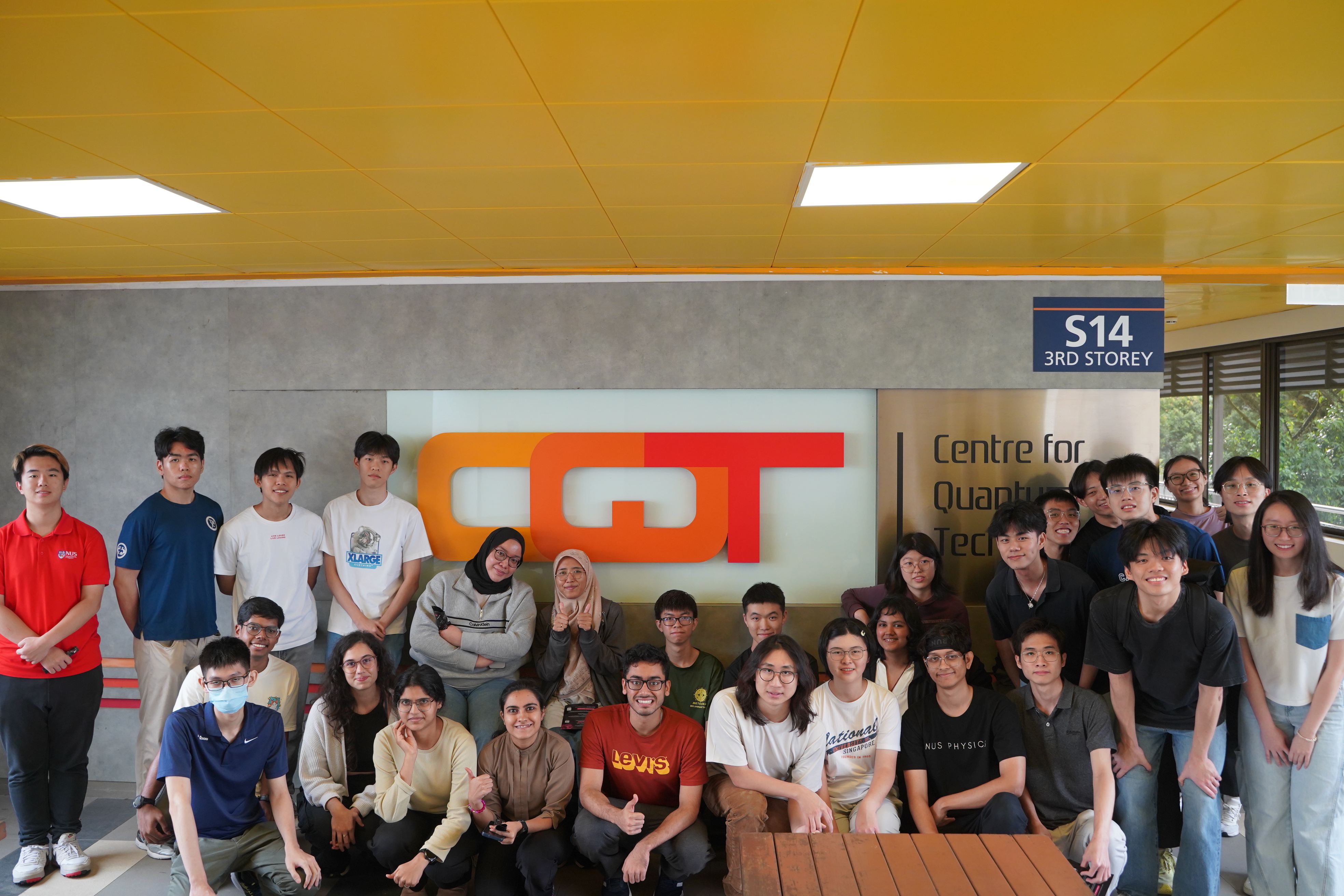 Quantum FallFest Singapore 2025: group photo at the Centre for Quantum Technologies (CQT)
